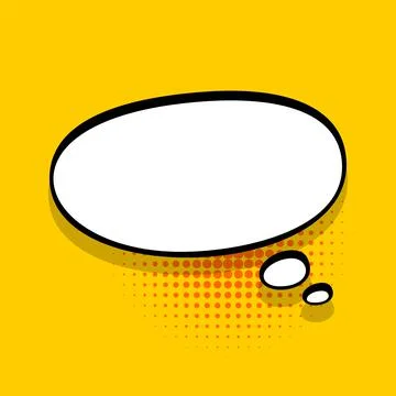 Yellow comics speech bubble for text イラスト素材