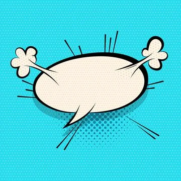 Yellow comics speech bubble for text Illustrazione stock