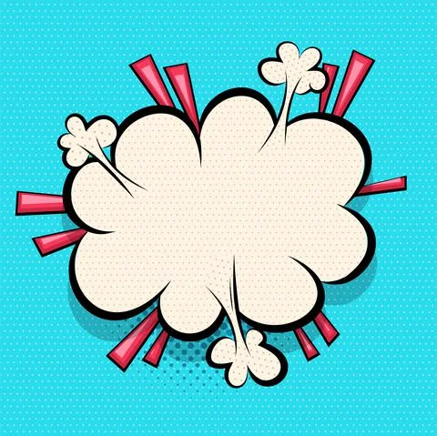 Yellow comics speech bubble for text Illustrazione stock