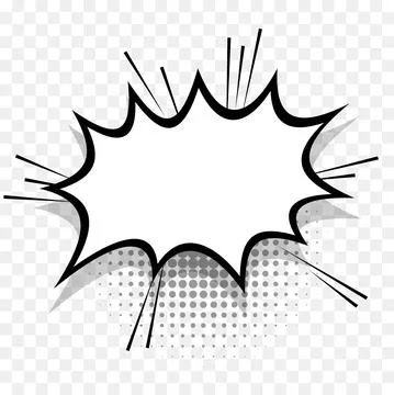 Yellow comics speech bubble for text Illustrazione stock
