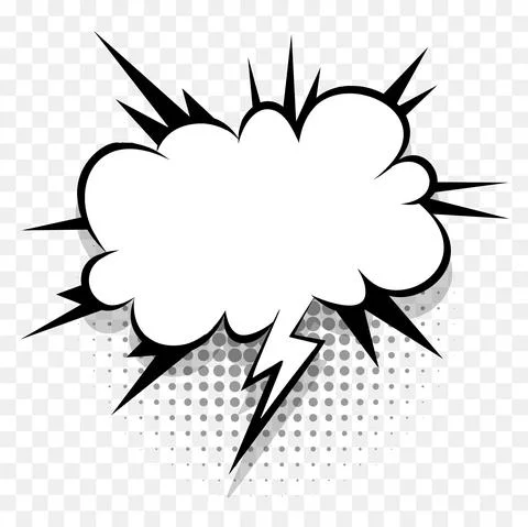 Yellow comics speech bubble for text Stock Illustration