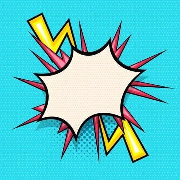 Yellow comics speech bubble for text イラスト素材