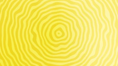 Yellow Concentric Circle Optical Depth Background Loop. Stock Footage 286777131