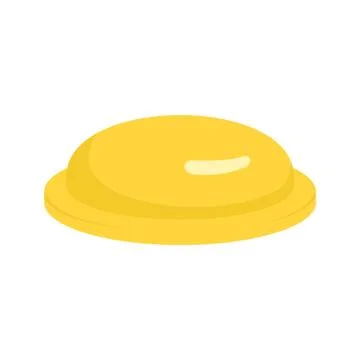 Yellow condom icon, flat style Stock-Illustration