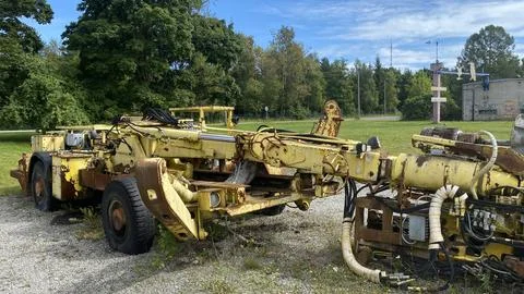 Yellow Construction Machinery Stock Photos