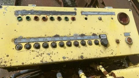 Yellow Control Panel Stock Photos