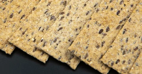 Yellow cookie lined in rows. Food background Stock Footage 110873482