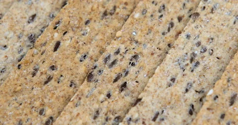 Yellow cookie lined in rows. Food background Stock Footage 110875087