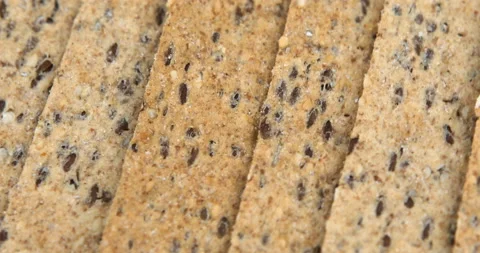 Yellow cookie lined in rows. Food background Stock Footage 110875558