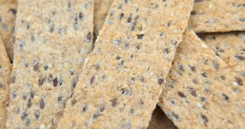 Yellow cookie lined in rows. Food background Stock Footage 110876779