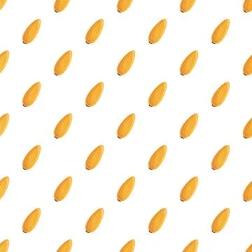 Yellow corn cobs seamless repeating pattern background Illustrazione stock