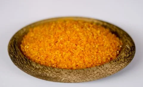 Yellow corn grits Stock Photos