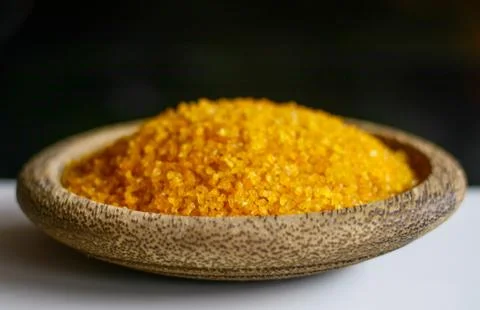 Yellow corn grits Stock Photos
