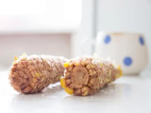 The yellow corn. 스톡 사진