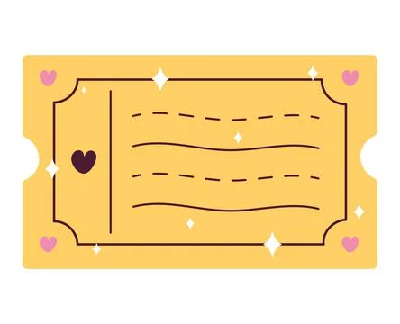 Yellow coupon design Stock Illustration