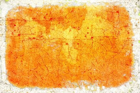 Yellow cracked background Illustrazione stock