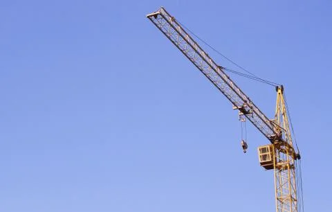 Yellow crane Stock Photos