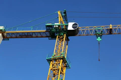 Yellow crane Stock Photos