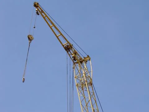 Yellow crane Stock Photos
