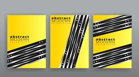 Yellow creative futuristic abstract vector background, dynamic modern yellow  Stock Illustration