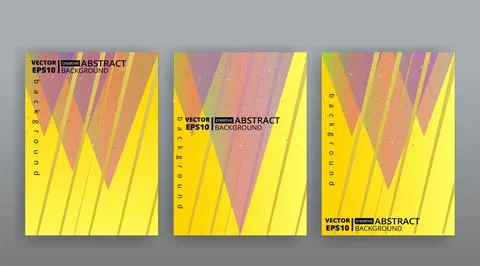 Yellow creative futuristic abstract vector background, dynamic modern yellow  Stock Illustration
