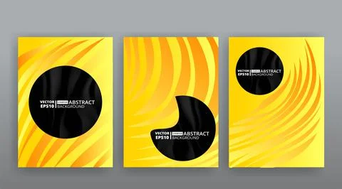 Yellow creative futuristic abstract vector background, dynamic modern yellow  Stock Illustration