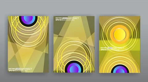 Yellow creative futuristic abstract vector background, dynamic modern yellow  库存插图