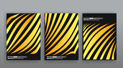Yellow creative futuristic abstract vector background, dynamic modern yellow  Stock Illustration