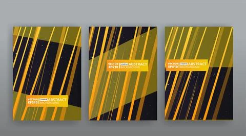 Yellow creative futuristic abstract vector background, dynamic modern yellow  Stock Illustration