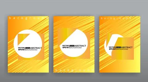 Yellow creative futuristic abstract vector background, dynamic modern yellow  Stock Illustration