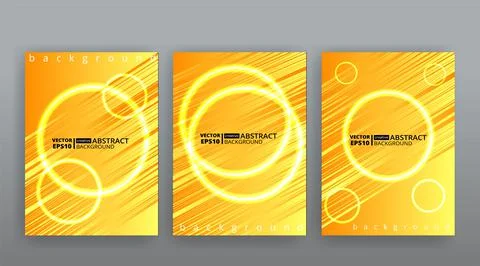 Yellow creative futuristic abstract vector background, dynamic modern yellow  Stock Illustration