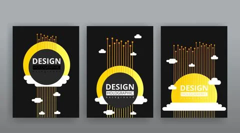 Yellow creative futuristic abstract vector background, dynamic modern yellow  Stock Illustration