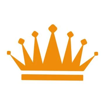 Yellow Crown Icon Stock Illustration