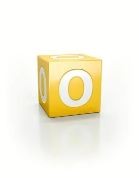 Yellow cube, O 스톡 일러스트