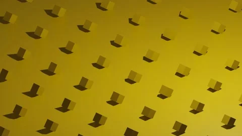 Yellow cubes rolling Stockbeeldmateriaal 146661417