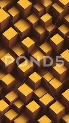 Yellow Cubes - Vertical
