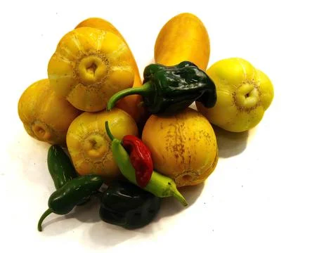 Yellow cucumbers Stock Photos