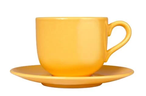 Yellow cup Stock Photos