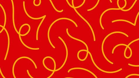 Yellow Curl Dance Background Stock Illustration