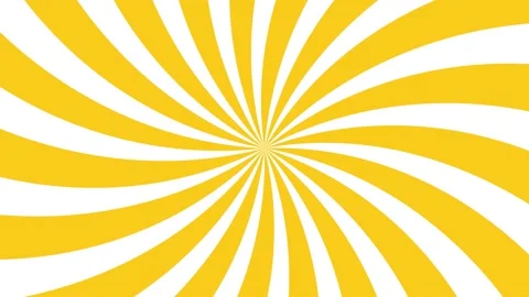 Yellow curved rays on orange background. Seamless motion graphic loop background Stock Footage 218983360