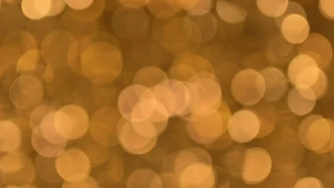Yellow Dancing Bokeh Balls Stock-Footage 160285013