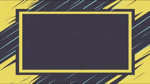 Yellow diagonal border frame geometric copy space text overlay hand drawn d.. Stockbeeldmateriaal 339791777