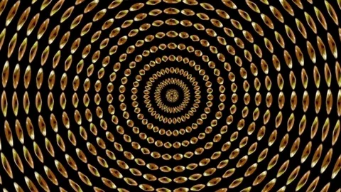 Yellow diamonds circles Video stock 76988853