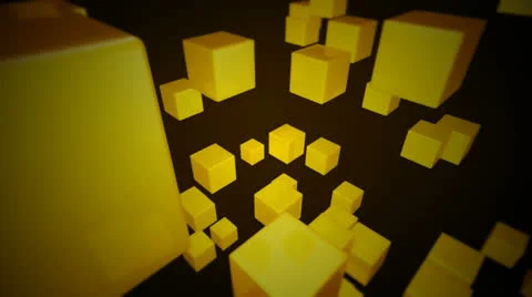 Yellow dice array Stock Footage 25991189