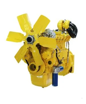 Yellow diesel engine Stock Photos