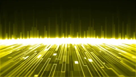 Yellow Digital Background Stock Footage 97357450