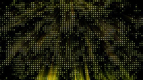Yellow Digital Glowing LED Matrix Grid Stock Illustration