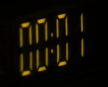 Yellow digital timer Stock Footage 693825