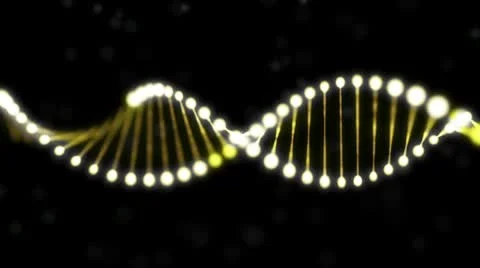 Yellow DNA Stock Footage 8996185
