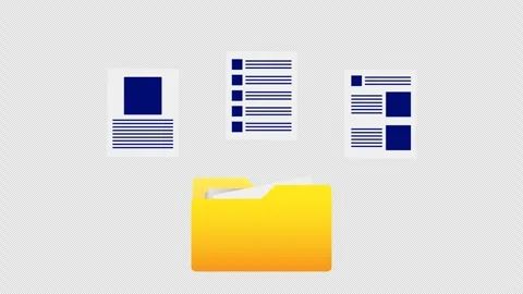 Yellow Document Releases Letters Stock Footage 314150128